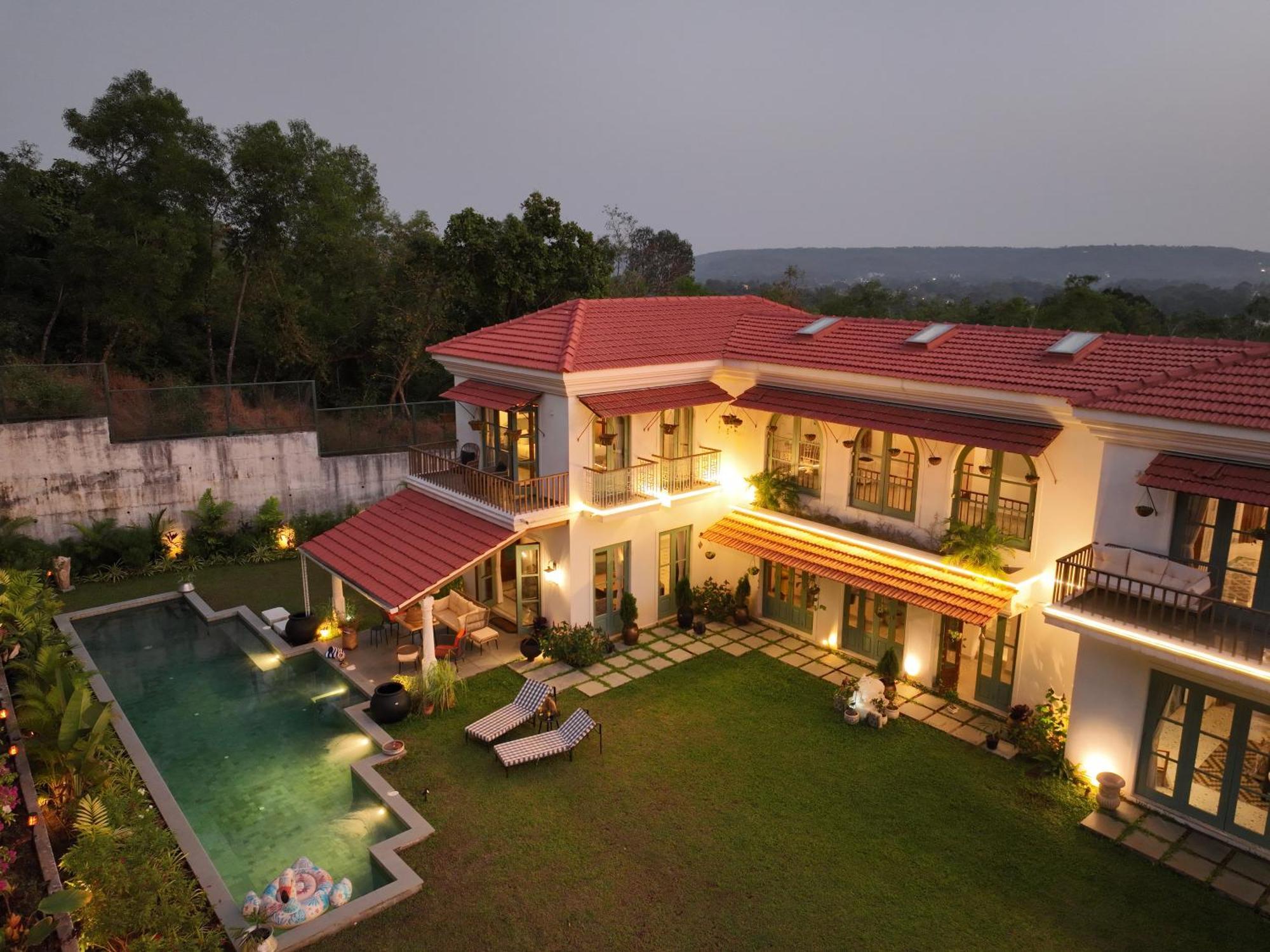 Casa Azul- Luxury 4Bhk Assagao With Private Pool Villa Vagator Eksteriør bilde